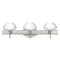 Besa Lighting Peri Vanity, Opal Matte, Satin Nickel Finish, 3x5W LED 3SW-541007-LED-SN - alternate 1